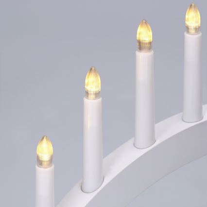 BRILAGI - LED kerstkandelaar 7xLED/2xAA wit