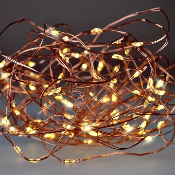 Brilagi - LED-kerstsnoer 100xLED/3xAA 10m warm wit