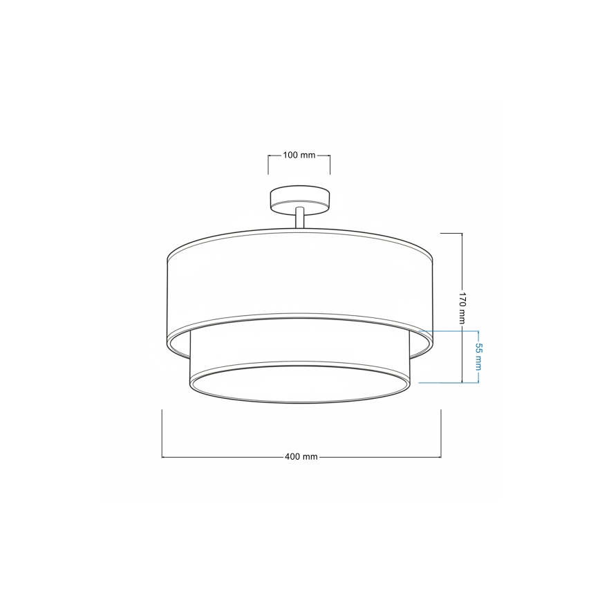 Brilagi - LED opbouwplafondlamp voor kinderen BOBO 1xE27/60W/230V Ø 40 cm wit/groen/met dierenmotief