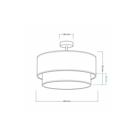 Brilagi - LED kinder-opbouwlamp BOBO 1xE27/60W/230V Ø 40 cm crème/roze/konijntjes