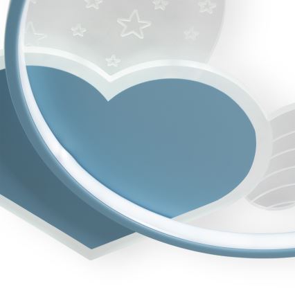 Brilagi - LED kinderplafondlamp LOVE LED/48W/230V 3000/4500/6000K blauw