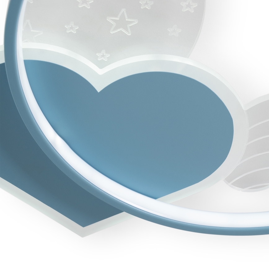 Brilagi - LED kinderplafondlamp LOVE LED/48W/230V 3000/4500/6000K blauw