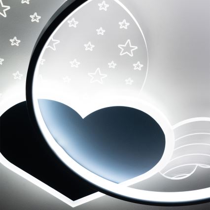 Brilagi - LED kinderplafondlamp LOVE LED/48W/230V 3000/4500/6000K blauw