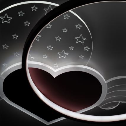 Brilagi - LED kinderplafondlamp LOVE LED/48W/230V 3000/4500/6000K roze