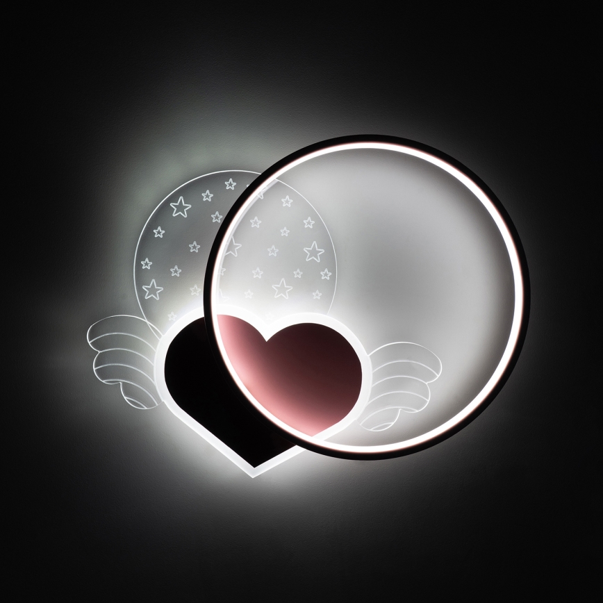 Brilagi - LED kinderplafondlamp LOVE LED/48W/230V 3000/4500/6000K roze