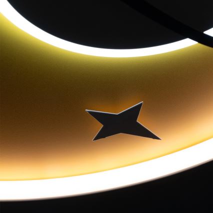 Brilagi - LED kinderplafondlamp STARSHIP LED/64W/230V 3000/4500/6000K geel