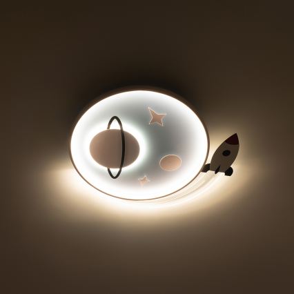 Brilagi -LED kinderplafondlamp STARSHIP LED/64W/230V 3000/4500K blauw