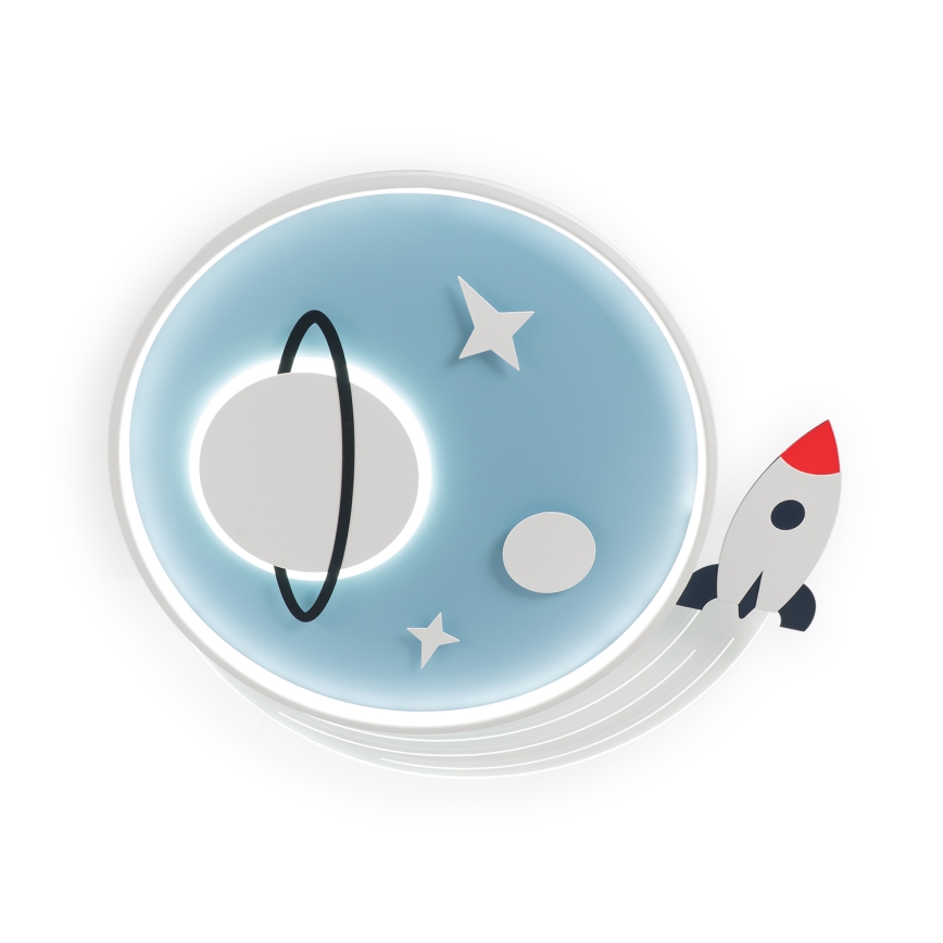 Brilagi -LED kinderplafondlamp STARSHIP LED/64W/230V 3000/4500K blauw
