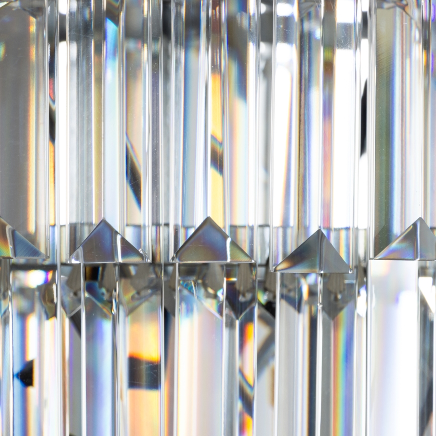 Brilagi - LED Kristallen hanglamp aan een ketting MOZART 5xE14/40W/230V glanzend chroom