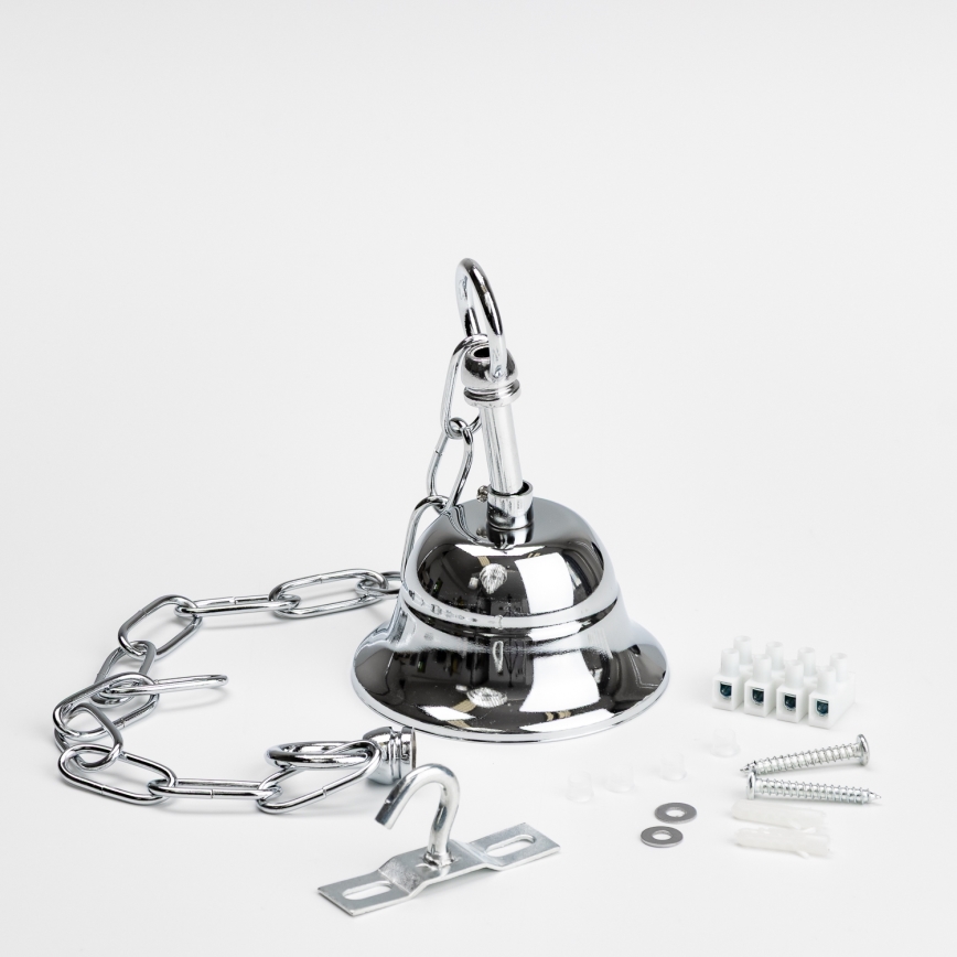 Brilagi - LED Kristallen hanglamp aan een ketting MOZART 5xE14/40W/230V glanzend chroom