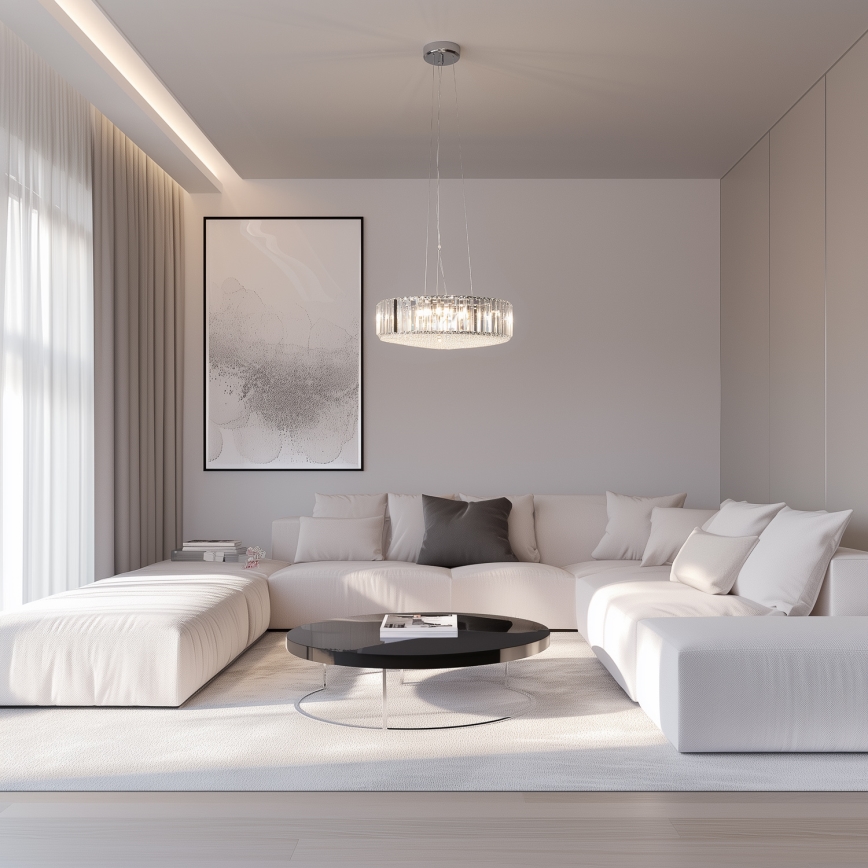 Brilagi - LED Kristallen hanglamp aan een koord GLAMOUR 5xG9/42W/230V