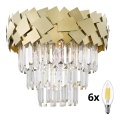 BRILAGI - LED kristallen plafondlamp MIRAGE 6xE14/40W/230V Ø 48 cm