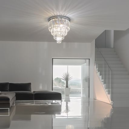 Brilagi - LED Kristallen plafondlamp MOZART 5xE14/40W/230V glanzend chroom
