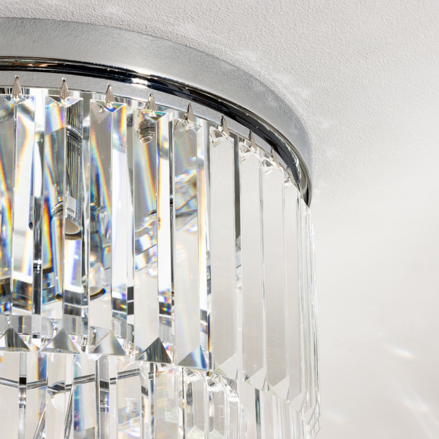 Brilagi - LED Kristallen plafondlamp MOZART 5xE14/40W/230V glanzend chroom