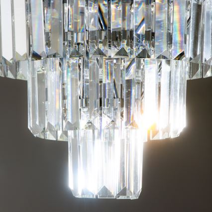 Brilagi - LED Kristallen plafondlamp MOZART 5xE14/40W/230V glanzend chroom