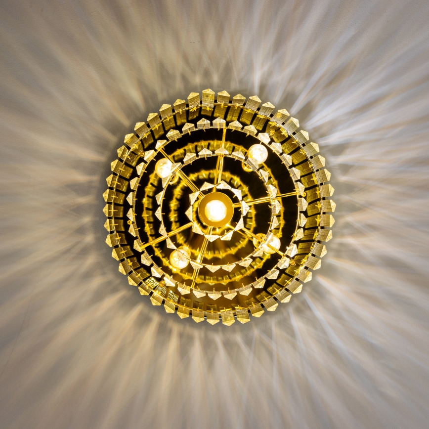 Brilagi - LED Kristallen plafondlamp MOZART 5xE14/40W/230V goud