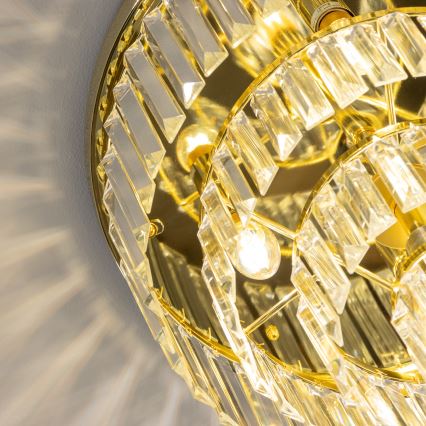 Brilagi - LED Kristallen plafondlamp MOZART 5xE14/40W/230V goud