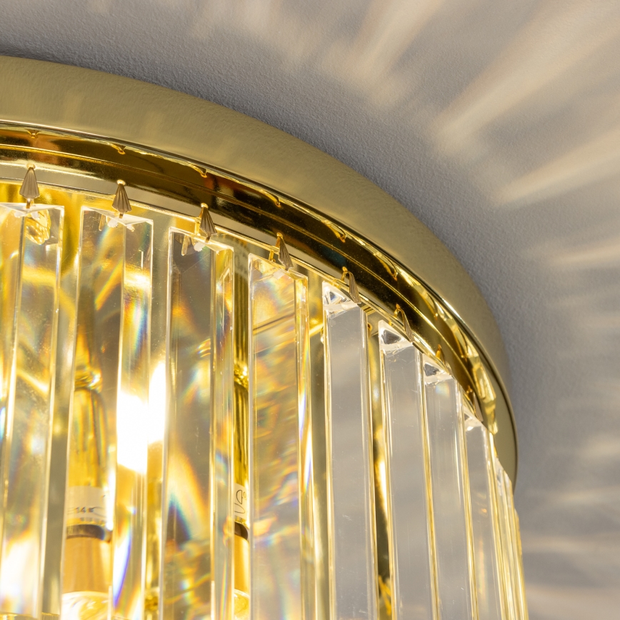 Brilagi - LED Kristallen plafondlamp MOZART 5xE14/40W/230V goud