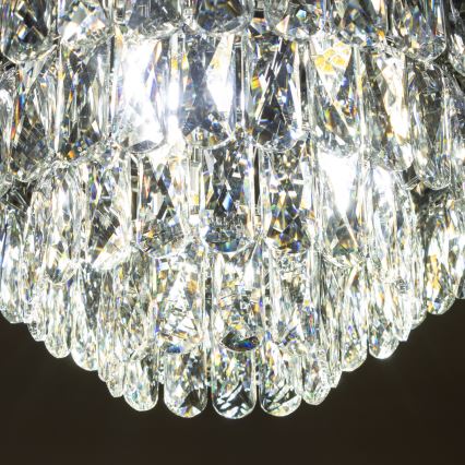 Brilagi - LED Kristallen plafondlamp VELURE 5xE14/40W/230V zwart