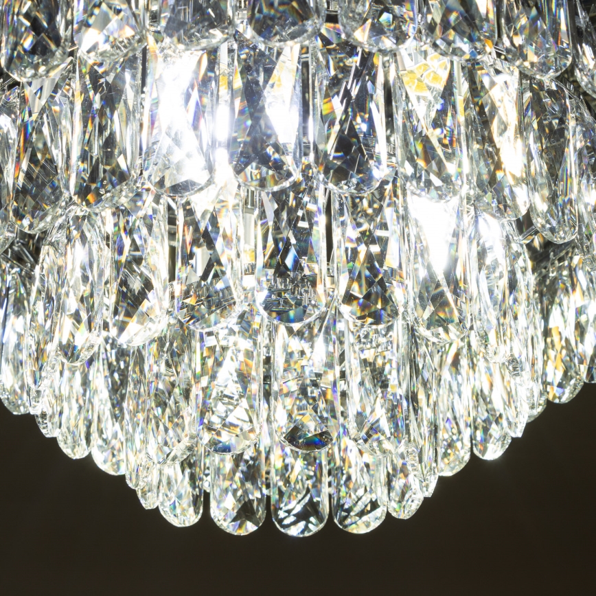 Brilagi - LED Kristallen plafondlamp VELURE 5xE14/40W/230V zwart