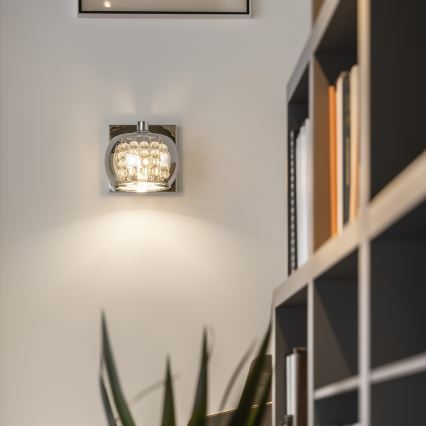 Brilagi - LED Kristallen wandlamp JEWEL 1xG9/42W/230V