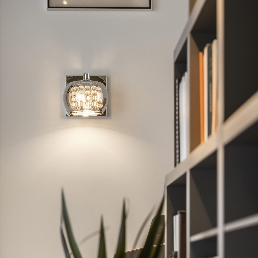 Brilagi - LED Kristallen wandlamp JEWEL 1xG9/42W/230V