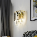 BRILAGI - LED Kristallen wandlamp MOZART 2xE14/40W/230V goud