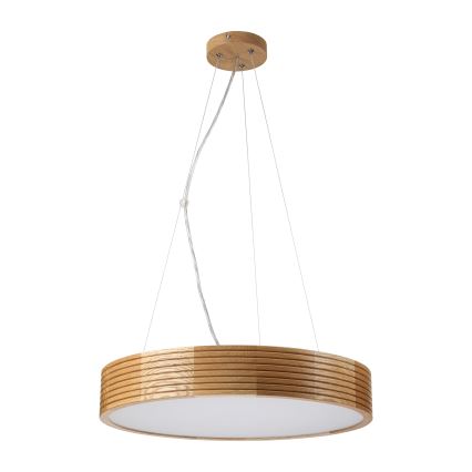 Brilagi - LED-kroonluchter aan kabel CARVALHO MODERN 3xE27/60W/230V eiken Ø 47,5 cm