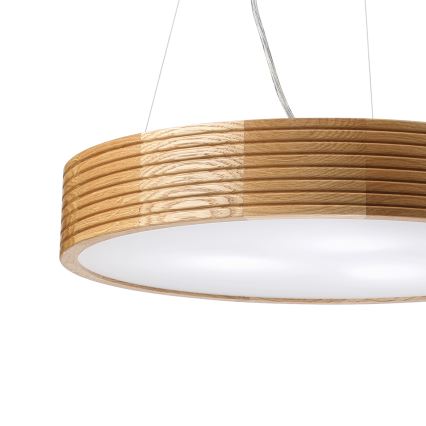 Brilagi - LED-kroonluchter aan kabel CARVALHO MODERN 3xE27/60W/230V eiken Ø 47,5 cm