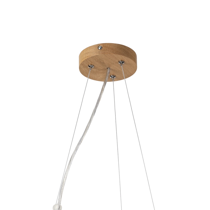 Brilagi - LED-kroonluchter aan kabel CARVALHO MODERN 3xE27/60W/230V eiken Ø 47,5 cm