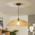 Brilagi - LED-kroonluchter aan kabel CERIA BOHO 1xE27/40W/230V Ø 70 cm bruin