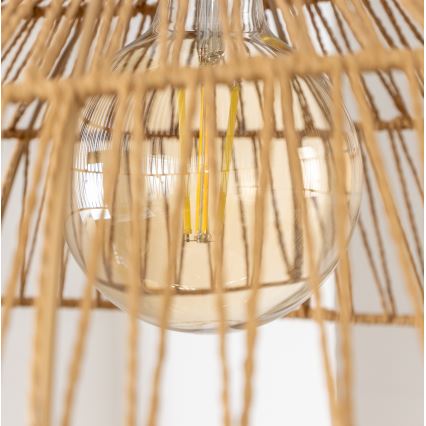 Brilagi - LED-kroonluchter aan kabel CERIA BOHO 1xE27/40W/230V Ø 70 cm bruin