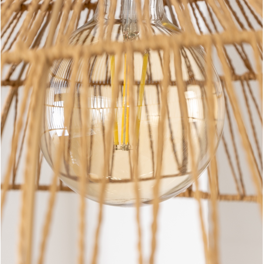 Brilagi - LED-kroonluchter aan kabel CERIA BOHO 1xE27/40W/230V Ø 70 cm bruin