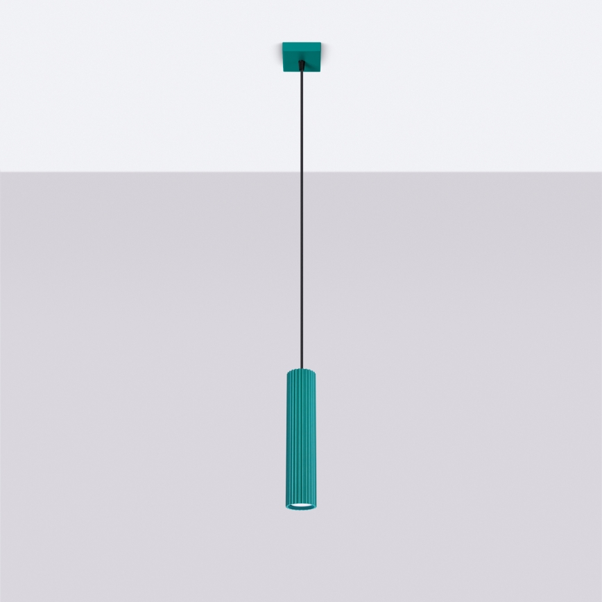 Brilagi - LED-kroonluchter aan kabel CRESTO 1xGU10/10W/230V turkoois
