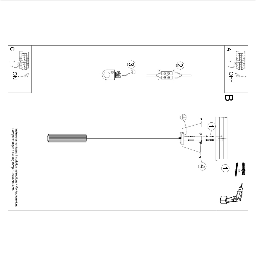 Brilagi - LED-kroonluchter aan kabel CRESTO 1xGU10/10W/230V turkoois