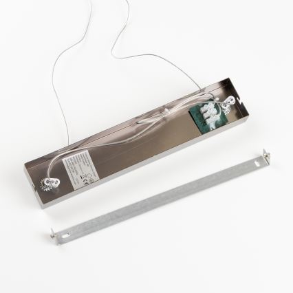 Brilagi - LED-kroonluchter aan kabel MILLA 10xG9/3W/230V zwart chroom/gerookt glas