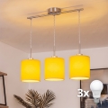Brilagi - LED-kroonluchter aan kabel NUBILA 3xE27/60W/230V geel