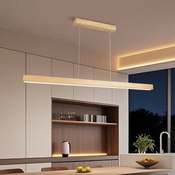 Brilagi - LED-kroonluchter aan kabel OAK LED/30W/230V 3000/4500/6000K eik