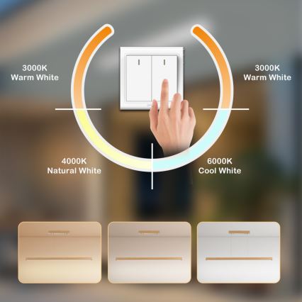 Brilagi - LED-kroonluchter aan kabel OAK LED/30W/230V 3000/4500/6000K eik