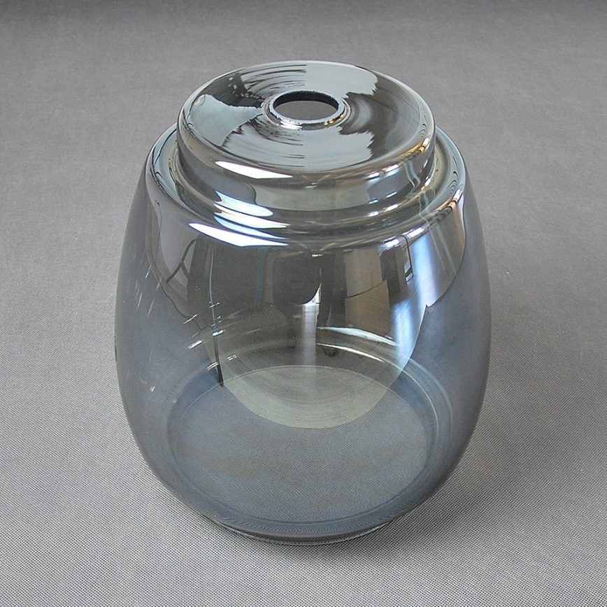 BRILAGI - LED-kroonluchter aan kabel RETRO GLASS 2xE27/60W/230V mat chroom/rookgrijs