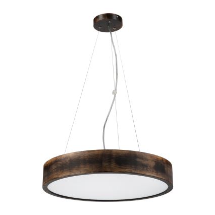 Brilagi - LED-kroonluchter met kabel CARVALHO SMOKEY 3xE27/60W/230V eiken Ø 47,5 cm