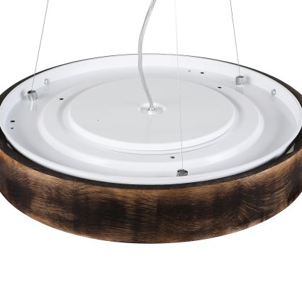 Brilagi - LED-kroonluchter met kabel CARVALHO SMOKEY 3xE27/60W/230V eiken Ø 47,5 cm