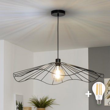 Brilagi - LED-kroonluchter met kabel CERIA WIRE 1xE27/40W/230V Ø 80 cm zwart