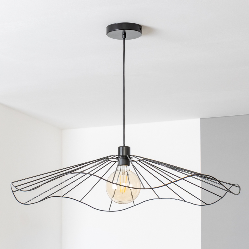 Brilagi - LED-kroonluchter met kabel CERIA WIRE 1xE27/40W/230V Ø 80 cm zwart