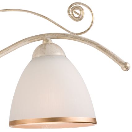 Brilagi - LED-kroonluchter met ketting ANTICO 3xE27/60W/230V 3000K witte patina