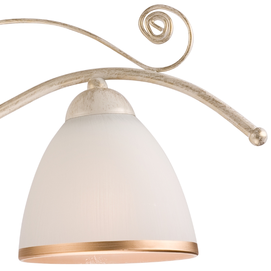 Brilagi - LED-kroonluchter met ketting ANTICO 3xE27/60W/230V 3000K witte patina