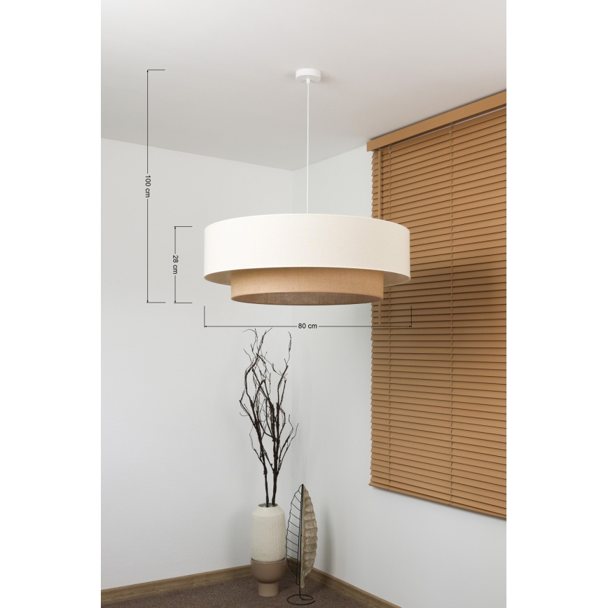 Brilagi - LED-kroonluchter met snoer BOHO-stijl 3xE27/15W/230V Ø 80 cm