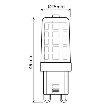 Brilagi - LED Lamp G9/4W/230V 3000K