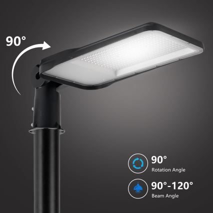 Brilagi - Lampadaire LED d'extérieur orientable URBANLIGHT LED/200W/230V noir IP65