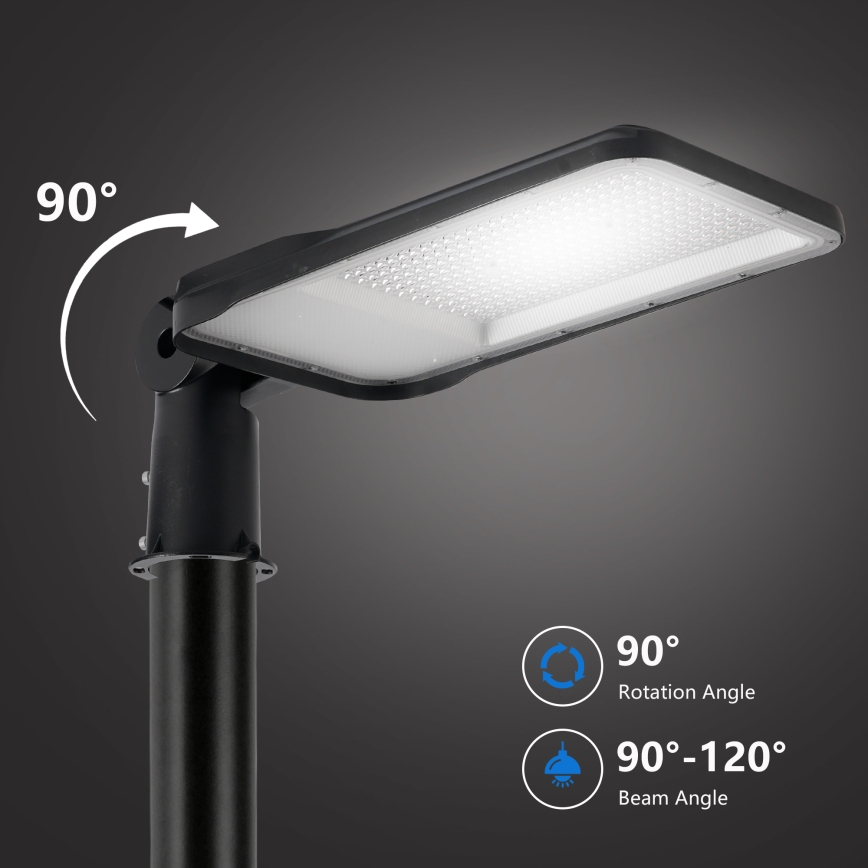 Brilagi - Lampadaire LED d'extérieur avec mât articulé de 5 m URBANLIGHT LED/200W/230V noir IP65